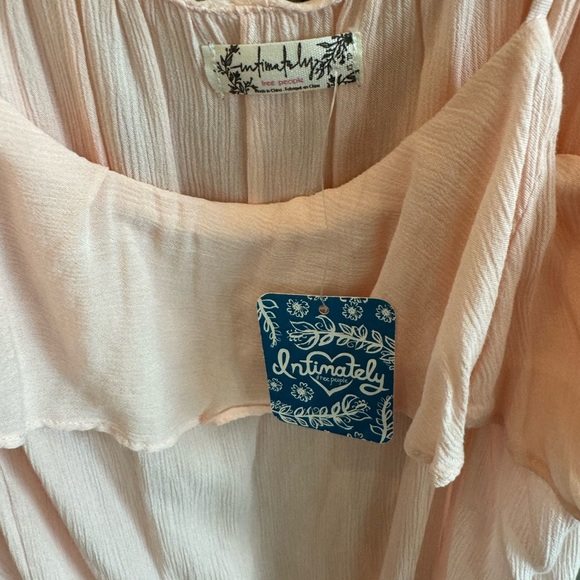 Free People Light Peach Flow Top Size S - Picture 2 of 2